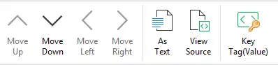 功能区上的「以文本查看 XML」命令