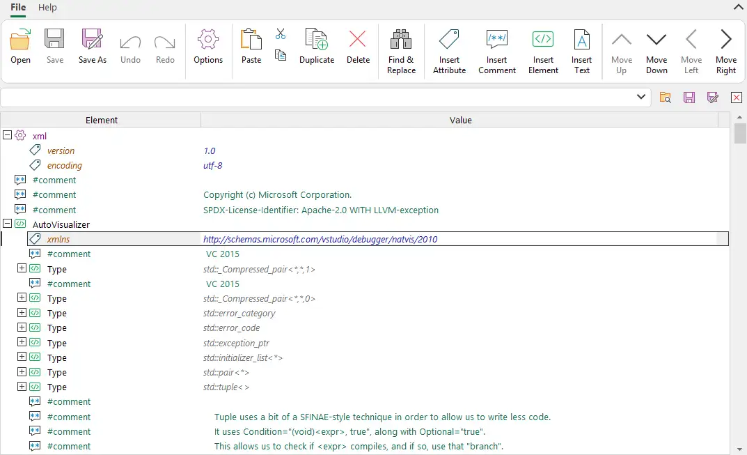 XML 文件编辑器
